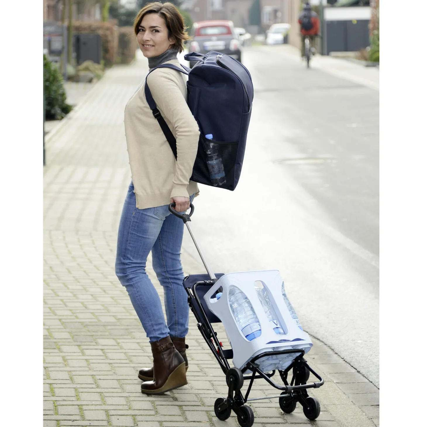 Einkaufstrolley mit Sitz