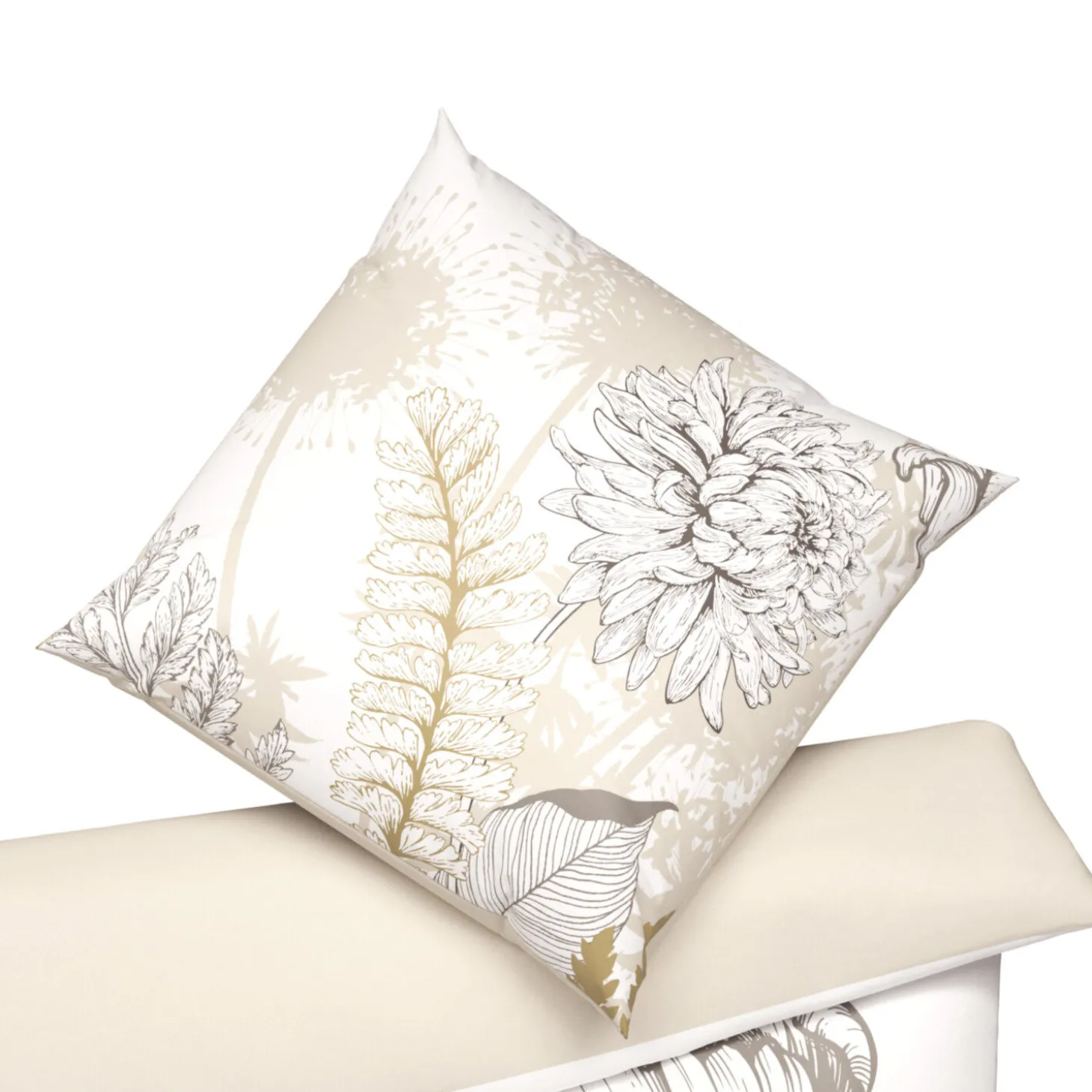 Elegante Bettwäsche mit floralen Mustern