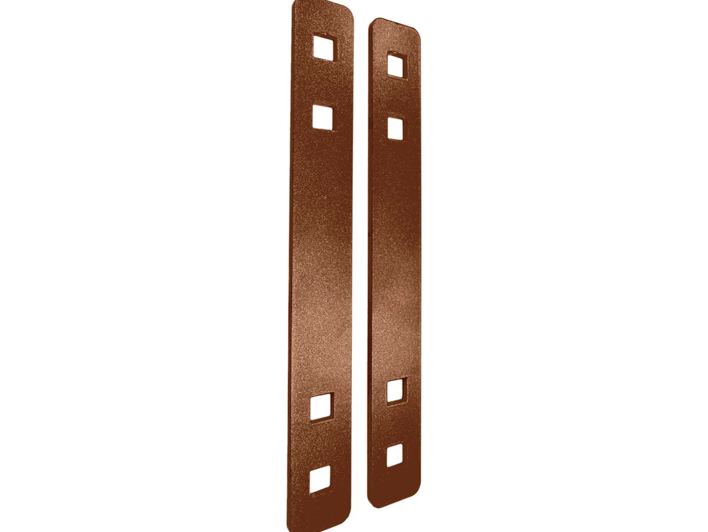 2er-Set Verbindungsstücke für Kaminholzregal Modular, Metall Naturrost