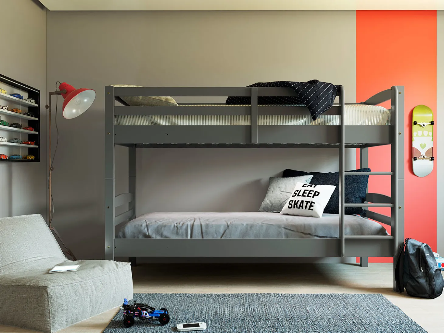 Etagenbett aus Massivholz