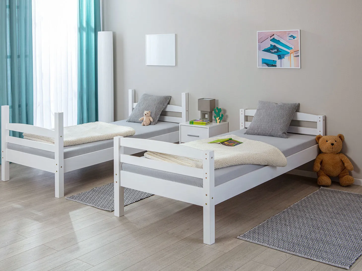 Etagenbett aus Massivholz