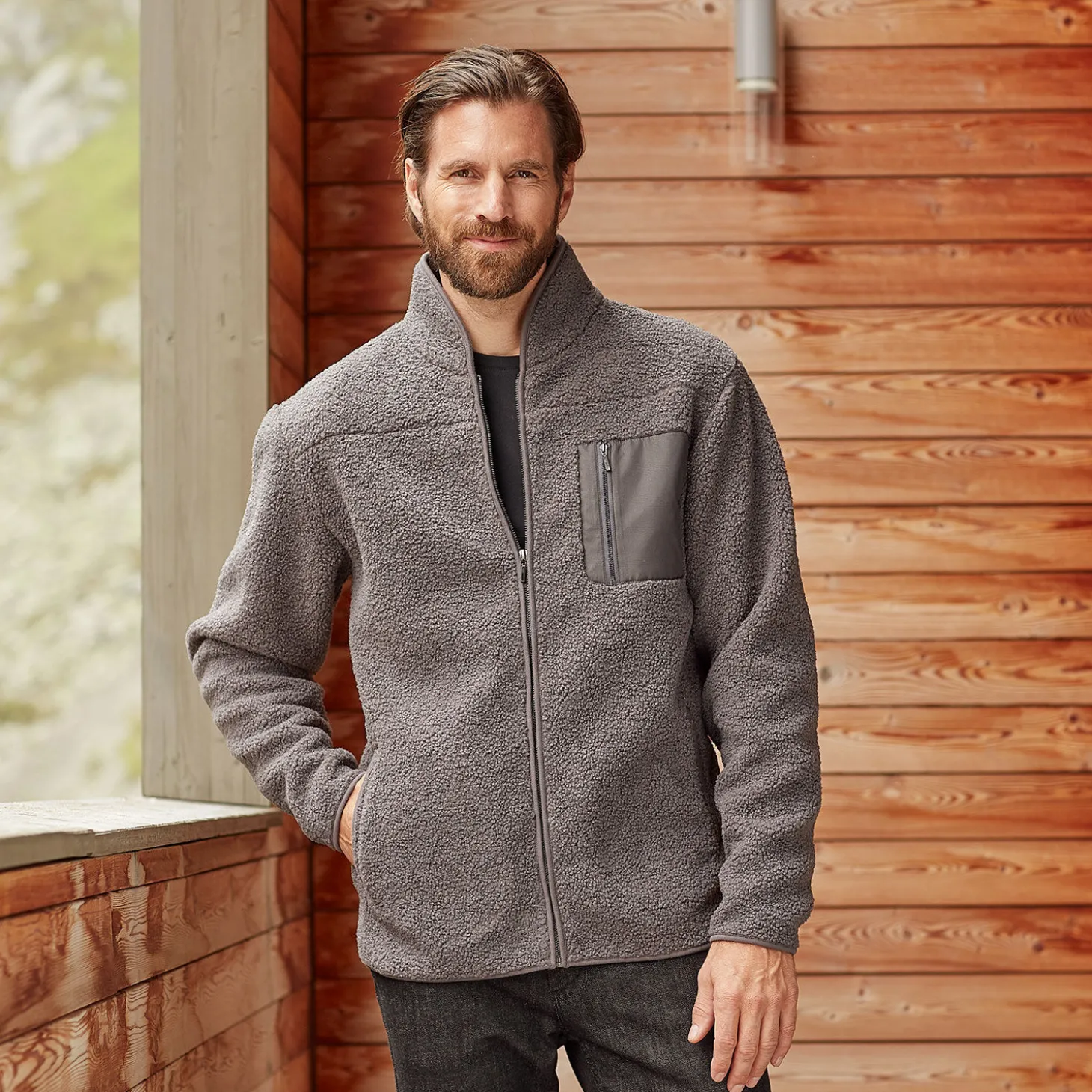 Explorer Herren Curly Fleece Jacke