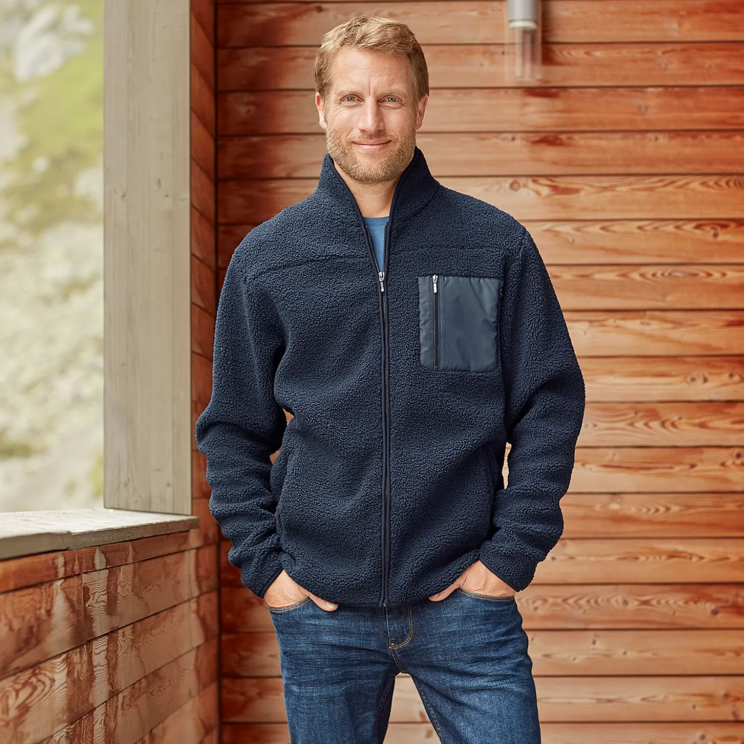 Explorer Herren Curly Fleece Jacke