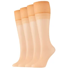 Feine Kniestrümpfe 20DEN 4er Pack