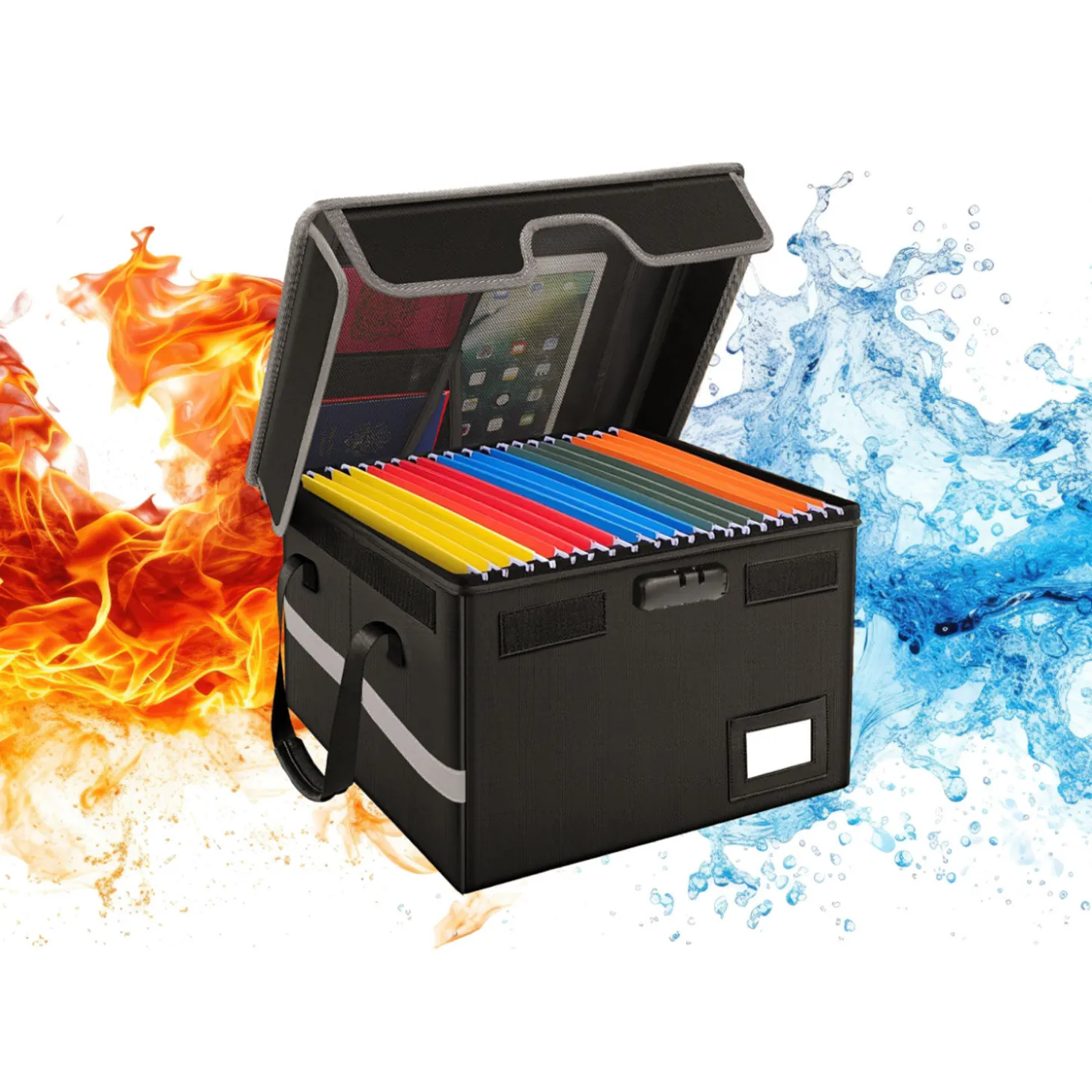 Feuerfeste und wasserresistente Dokumentenbox
