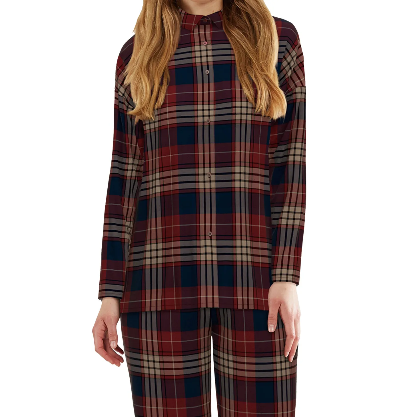 Flanell Pyjama für Damen