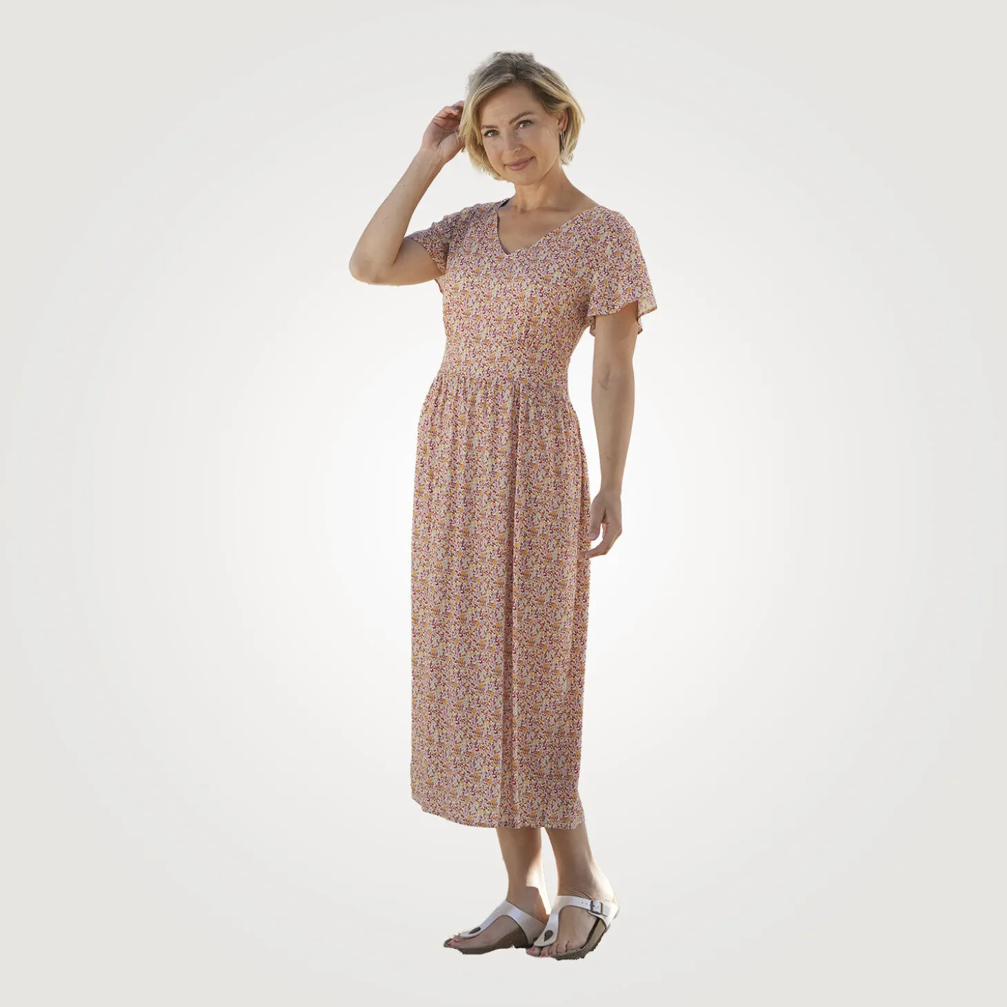 Florales Sommerkleid in angenehmer Viscosequalität