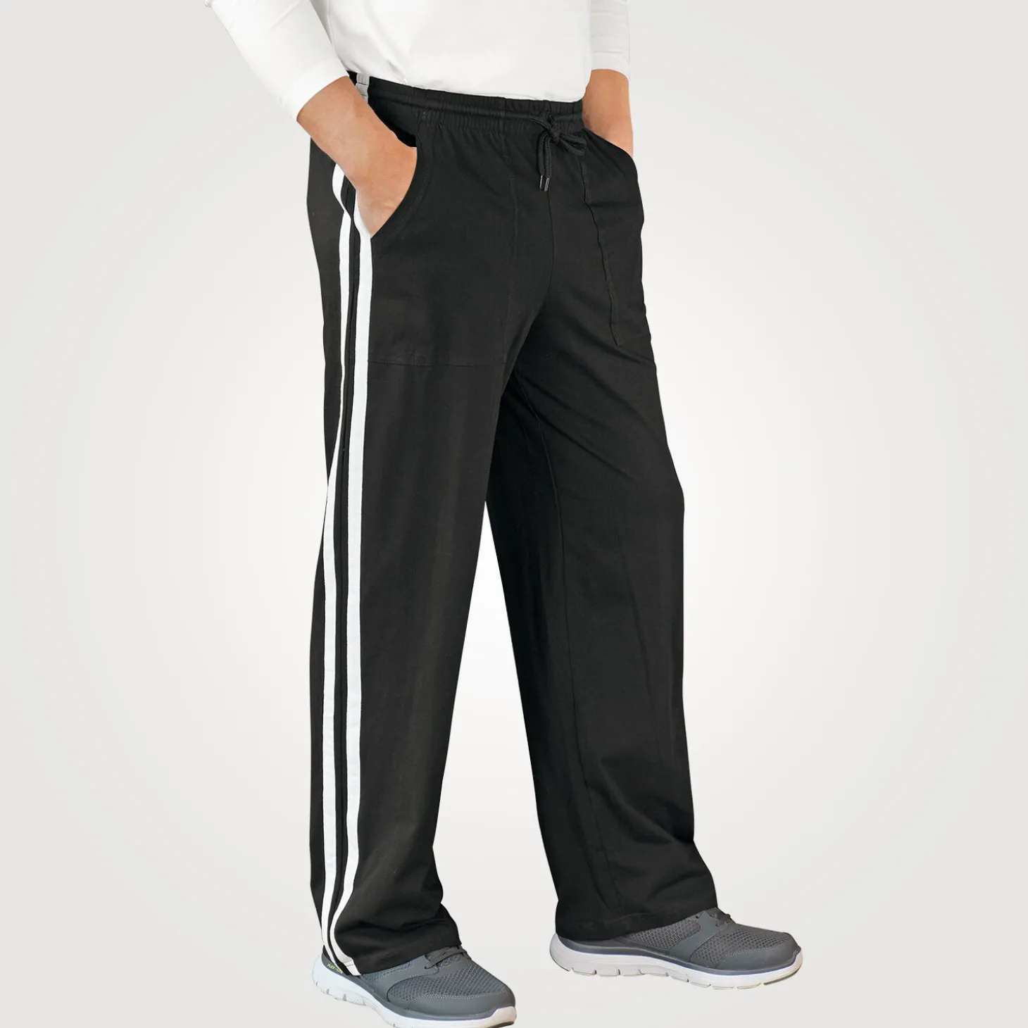 Freizeithose mit seitlichem Streifen