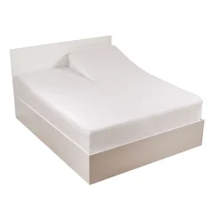 Frottee-Fixmolton für Boxspringmatratzen mit Einschnitt am Kopfteil