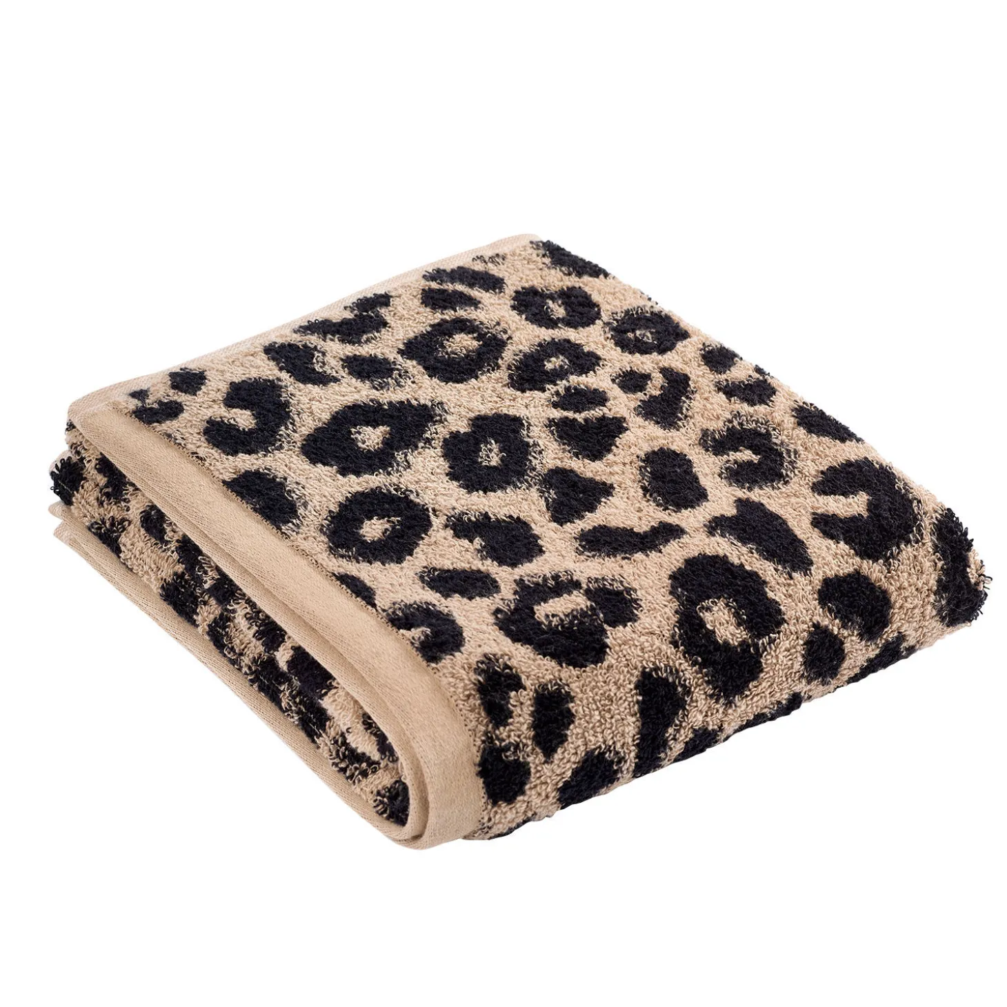 Frottierwäsche mit Leopardenmuster