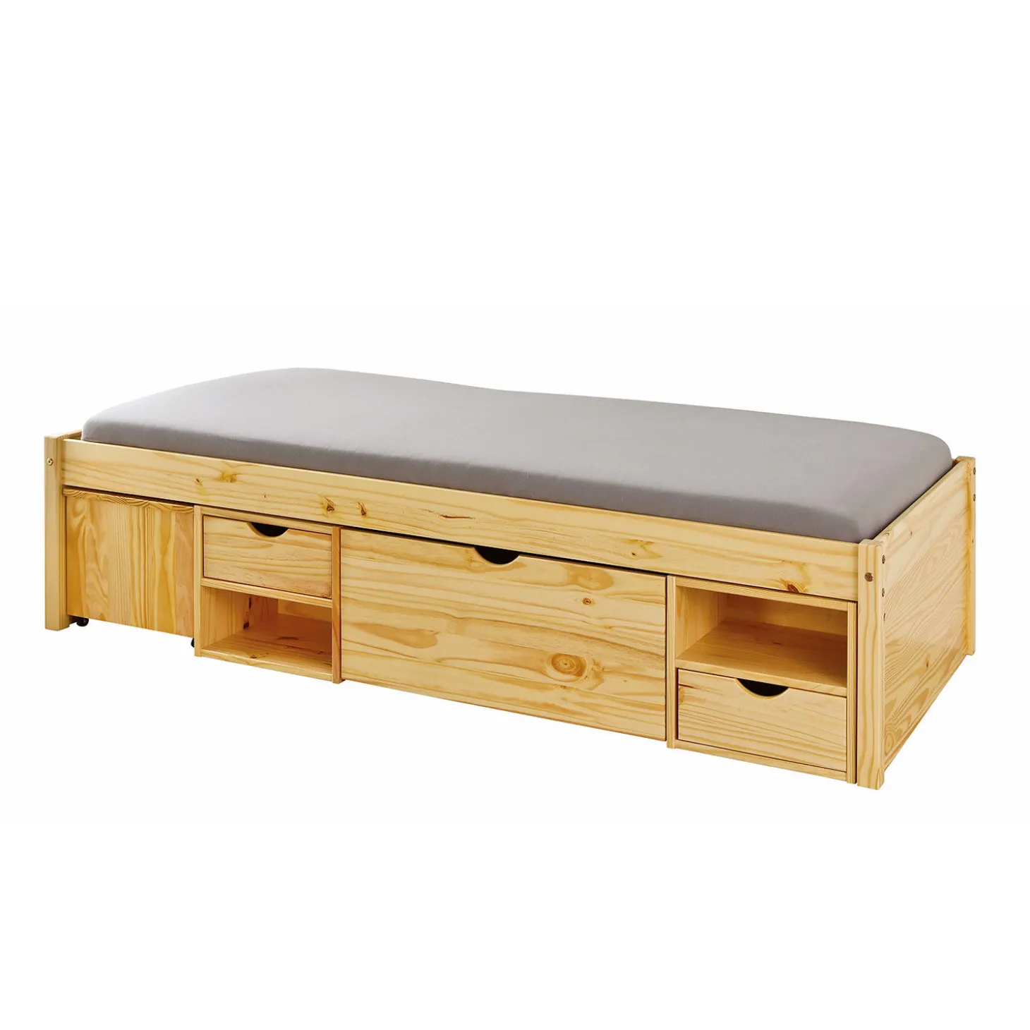 Funktionsbett TIM mit diversen Schubladen