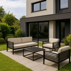 Gartenlounge Doni mit Loungetisch