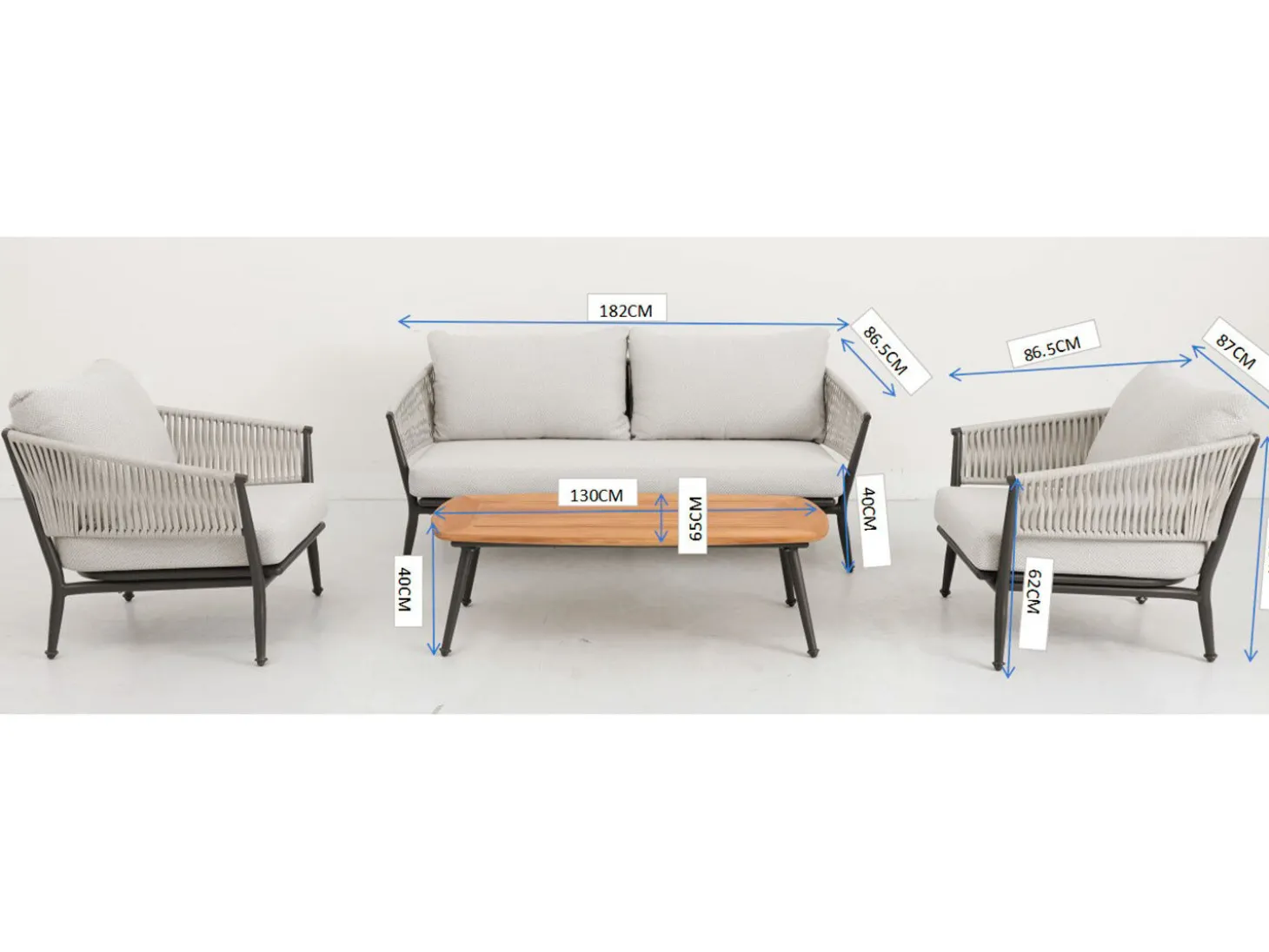 Gartenlounge Isabella 4-teilig