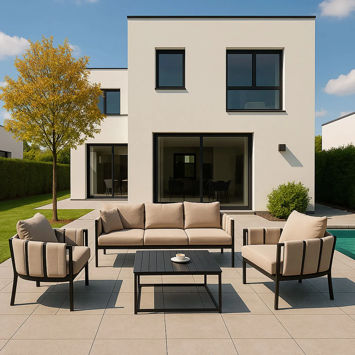 Gartenlounge Nice, 3-teilig