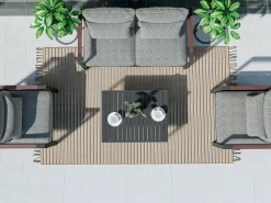 Gartenlounge Noa, 4-teilig, mit Aluminiumgestell