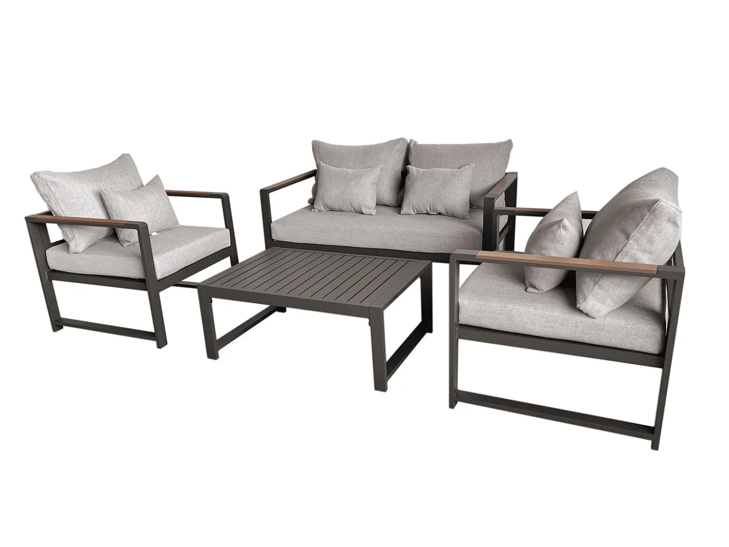 Gartenlounge Noa, 4-teilig, mit Aluminiumgestell