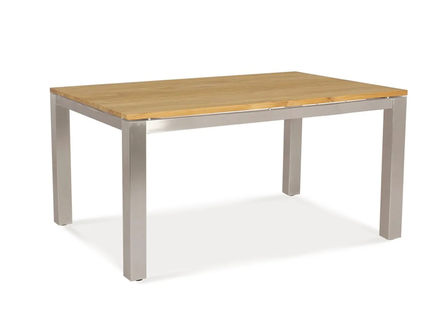 Gartentisch Edelstahl Teak Premium