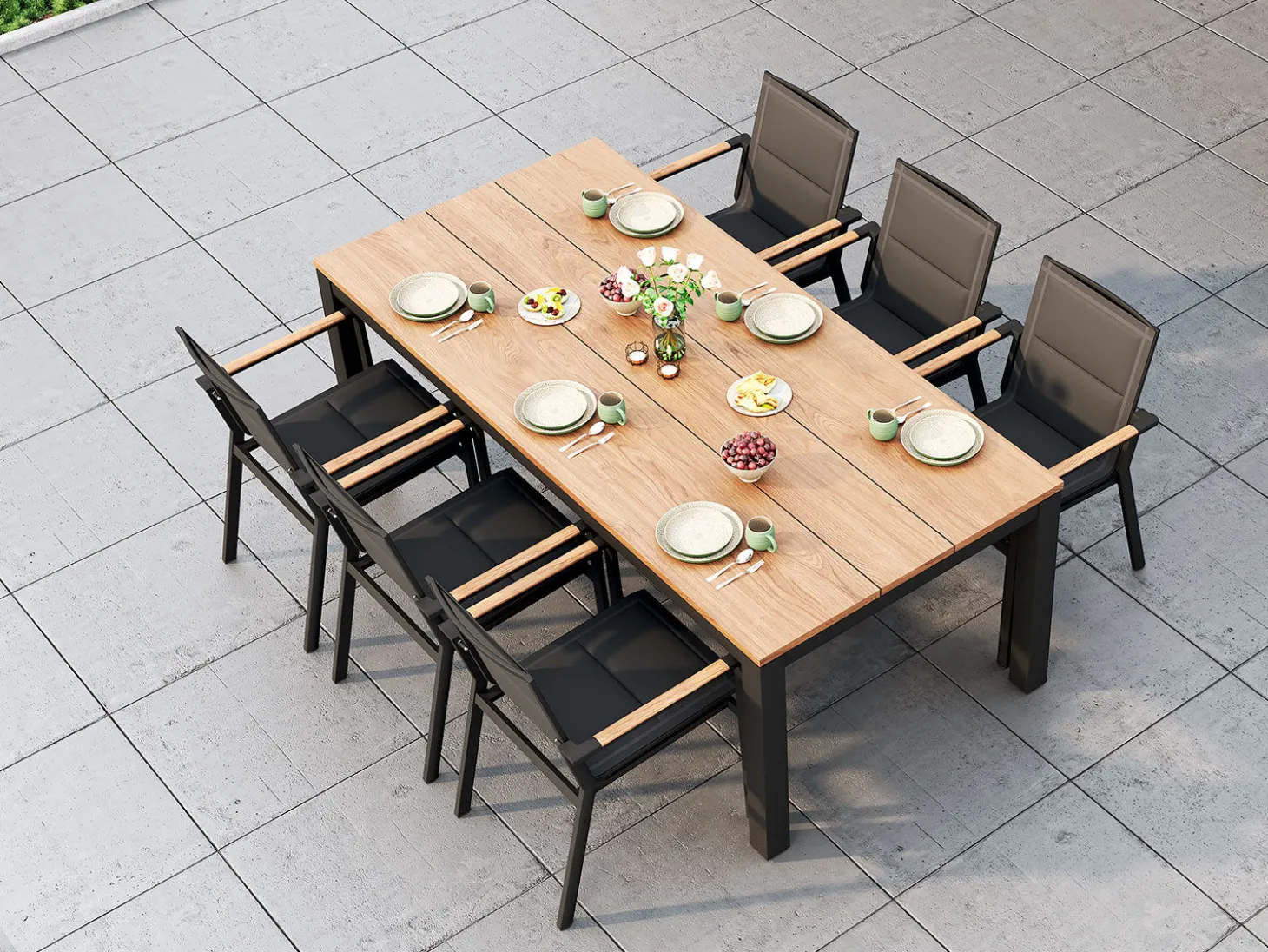 Gartentisch Teakholz Premium
