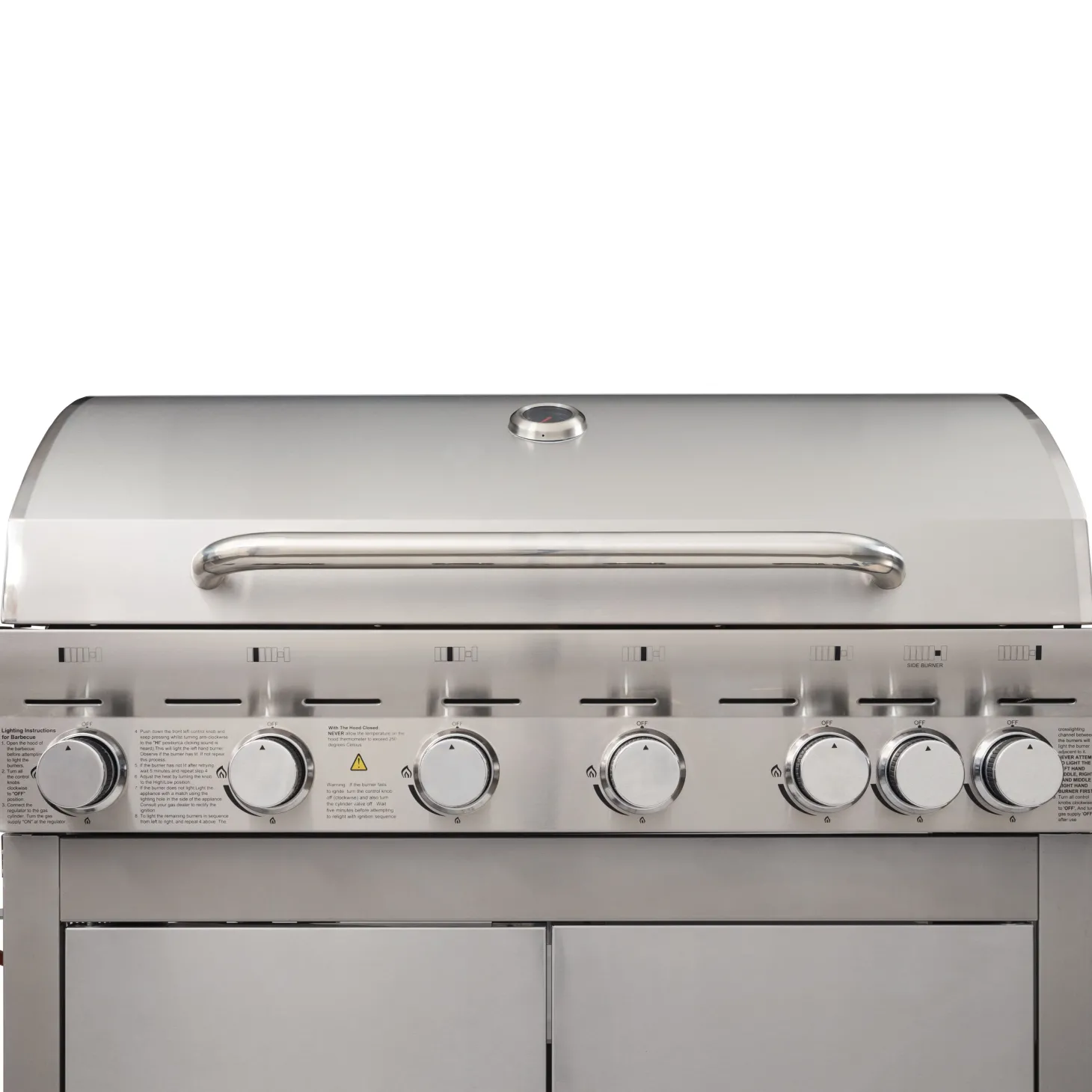 Gasgrill Edelstahl mit 6+1 Brenner
