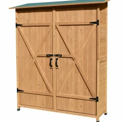 Geräteschrank aus Fichtenholz