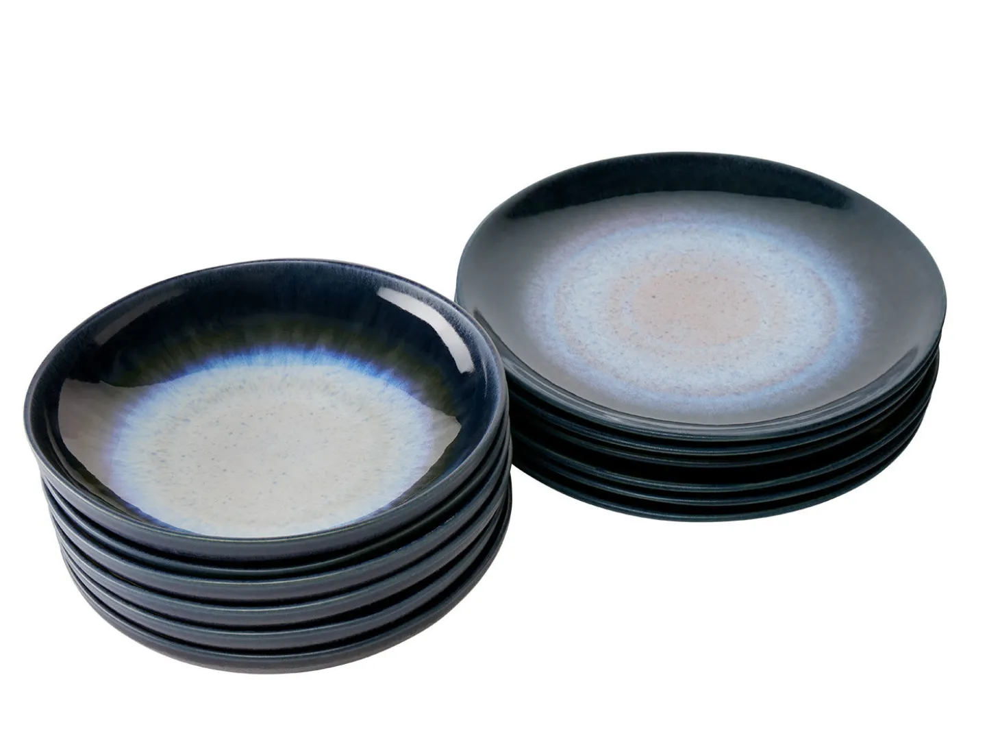 Geschirr-Set Blu 12-teilig, für 6 Personen