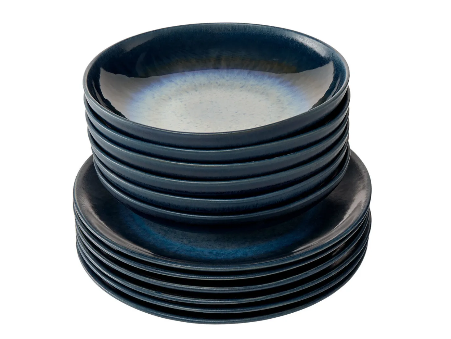 Geschirr-Set Blu 12-teilig, für 6 Personen