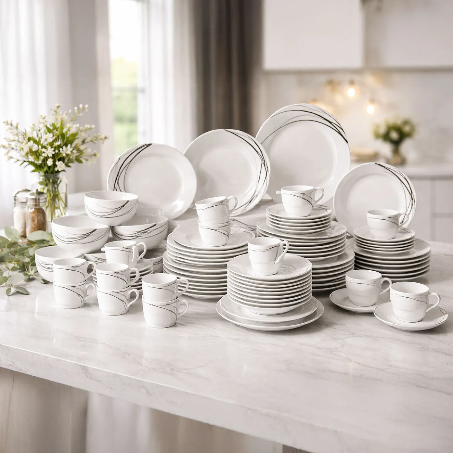 Geschirrset Kayla 74–teilig