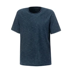 Gestreiftes Herren-T-Shirt in Navy aus Baumwolle