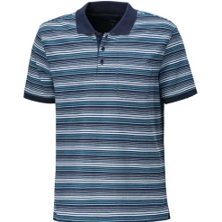 Gestreiftes kurzarm Poloshirt