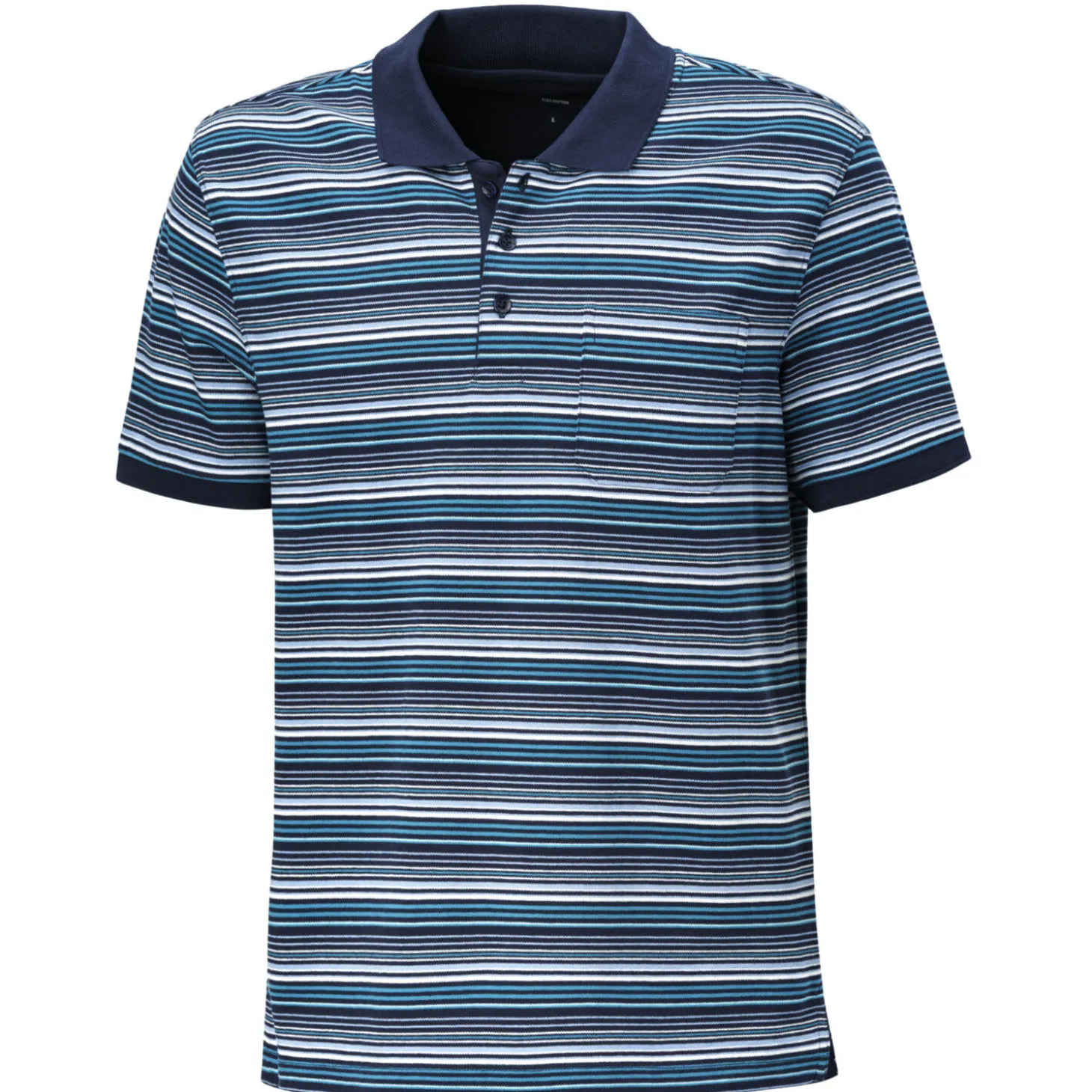 Gestreiftes kurzarm Poloshirt