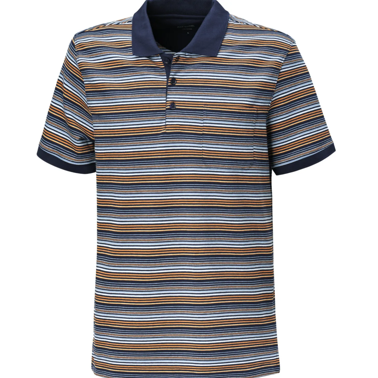Gestreiftes kurzarm Poloshirt