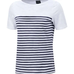 Gestreiftes T-Shirt mit halblangen Ärmeln
