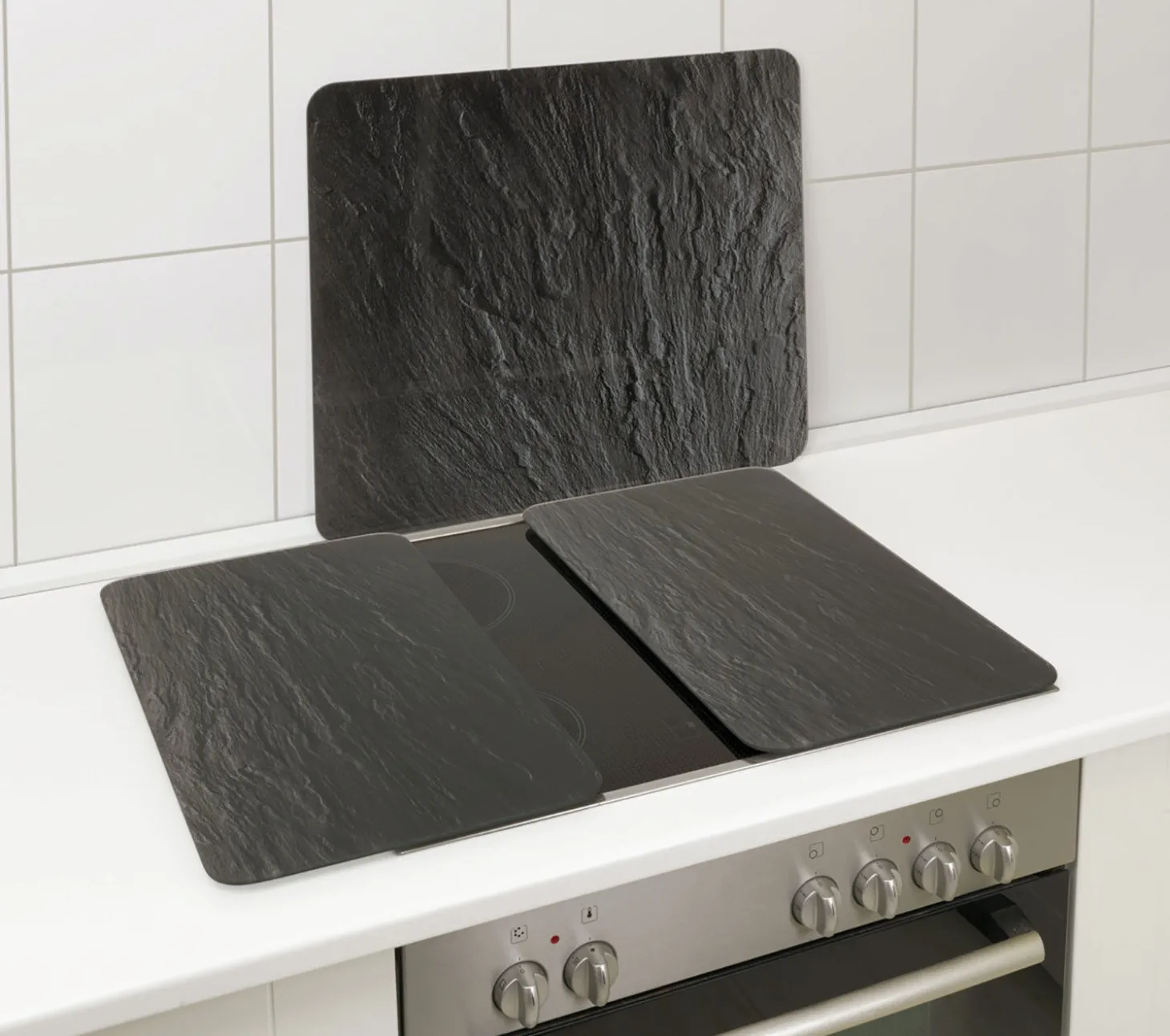 Glas-Abdeckplatte Multi – Schiefer-Optik