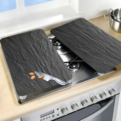 Glas-Abdeckplatten in Schiefer-Optik