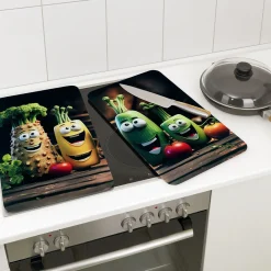 Glas-Abdeckplatten Lustiges Gemüse