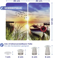 Glas-Abdeckplatten See