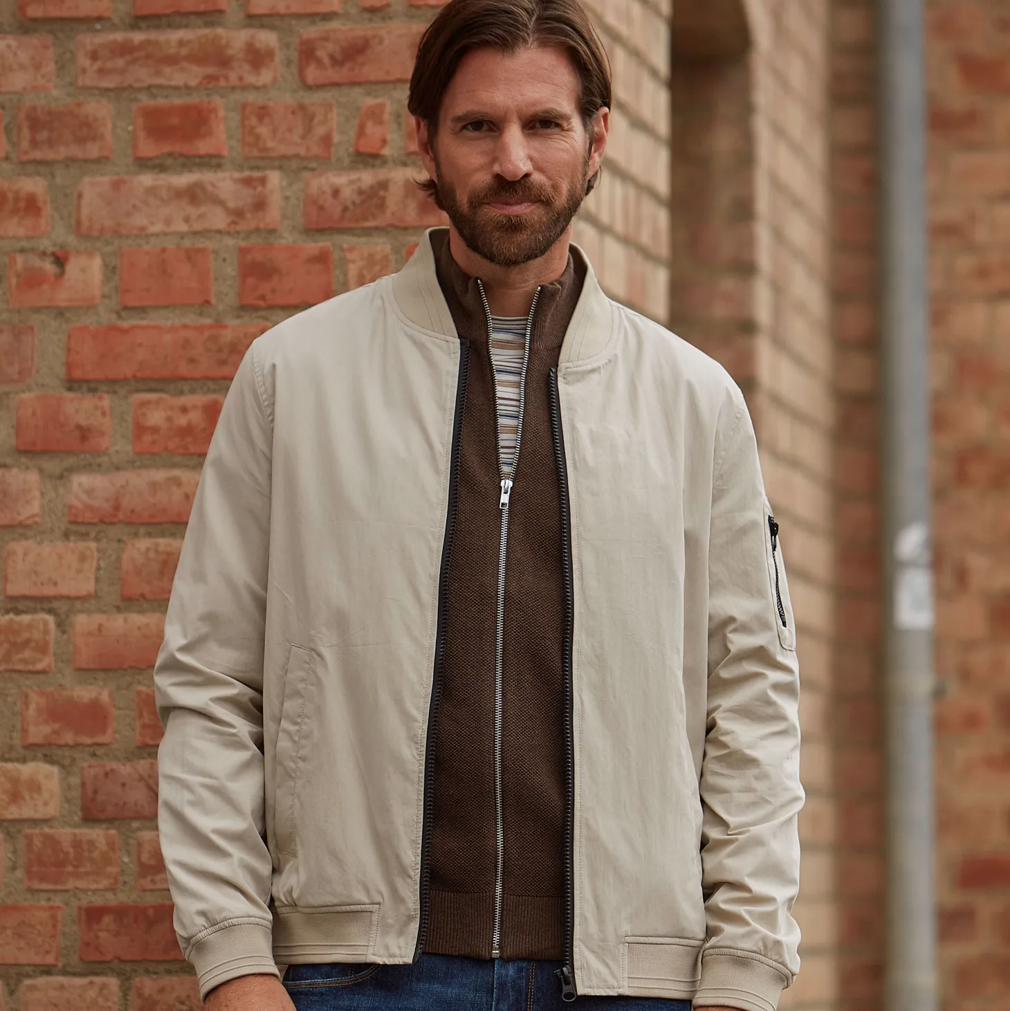 Herren Blouson in leichter Qualität und sportlichem Look