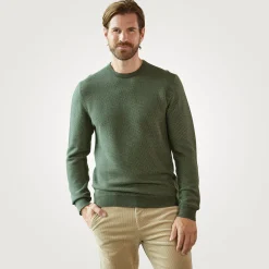 Herren Jacquard Pullover mit Struktur