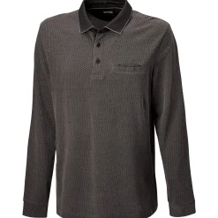 Herren Langarm-Poloshirt aus Baumwolle