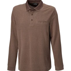 Herren Langarm-Poloshirt aus Baumwolle