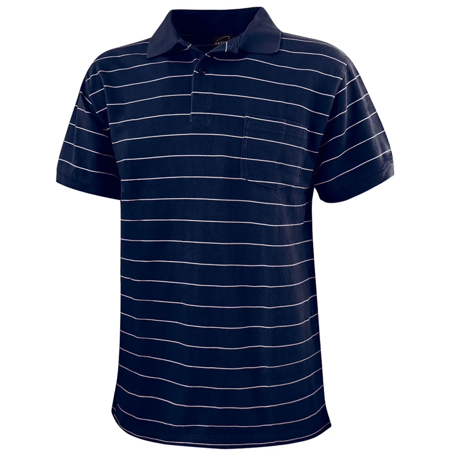Herren Polo-Piqué-Shirt mit Brusttasche