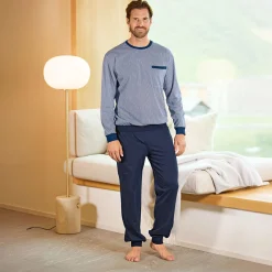 Herren-Pyjama mit Brusttasche von Artime