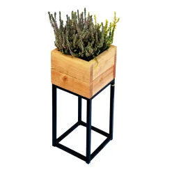Hochbeet aus Holz/Metall