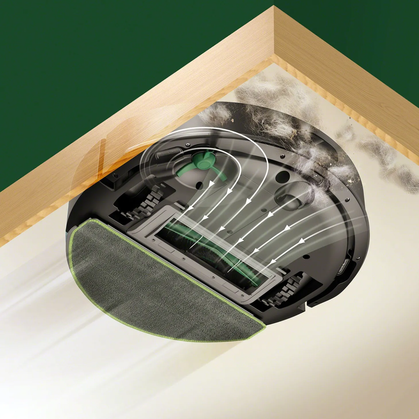 iRobot Saug- und Wischroboter Roomba 105 Combo, mit App-Steuerung