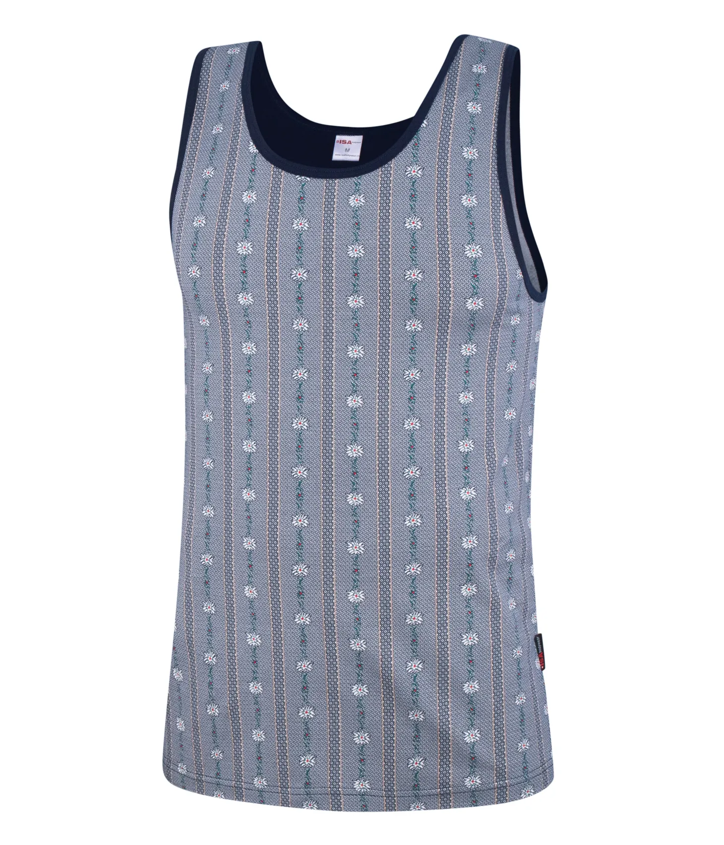 ISA Herren Edelweiss Shirt ohne Ärmel
