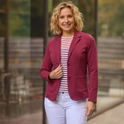 Jersey Blazer Baumwolle und Elasthan