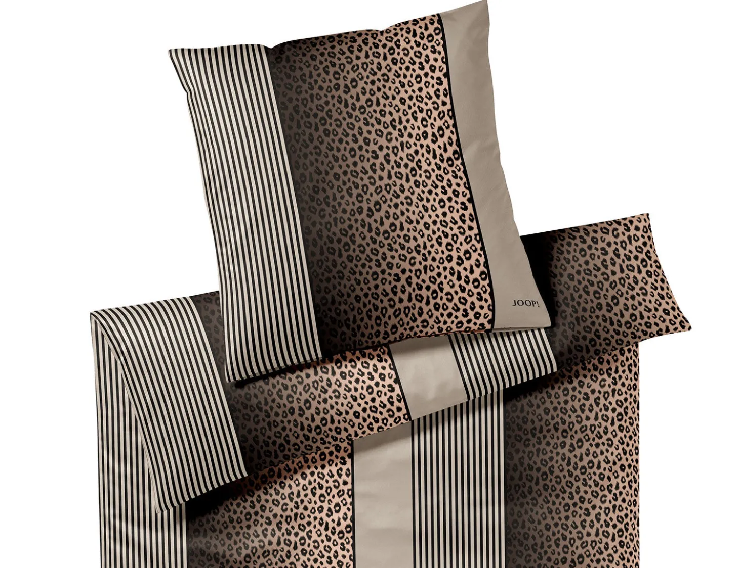JOOP! Satin Bettwäsche Leo mit Leopardenmuster