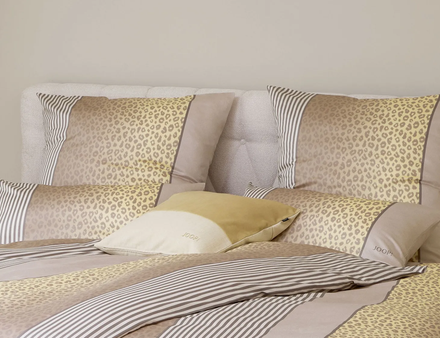JOOP! Satin Bettwäsche Leo mit Leopardenmuster