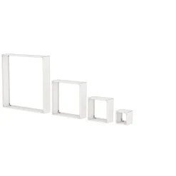 Kaminholzregal Modular Seitenwände, 2 Stk. Metall Naturrost