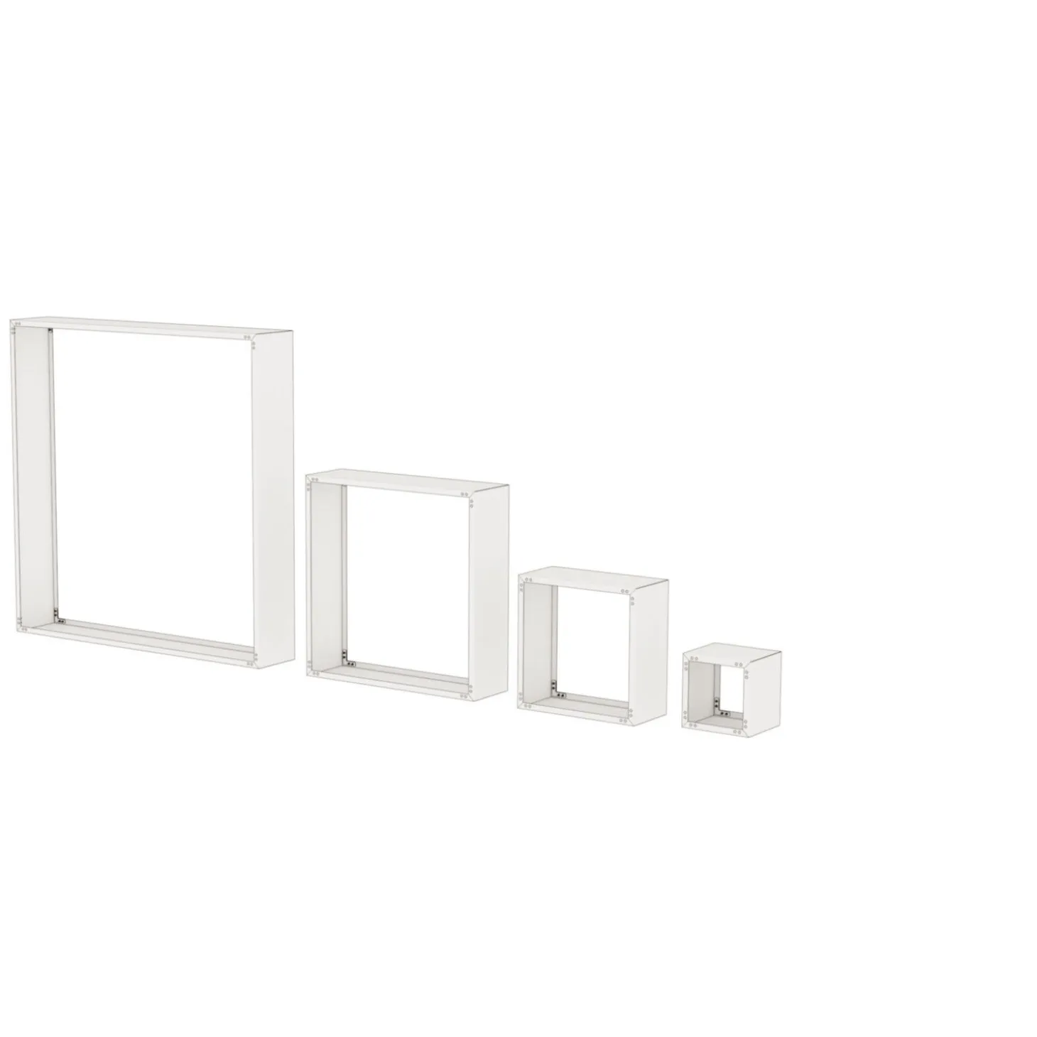 Kaminholzregal Modular Seitenwände, 2 Stk. Metall Naturrost